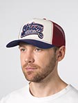 Бейсболка STETSON арт. 7761162 TRUCKER CAP LETTERING (белый / синий)